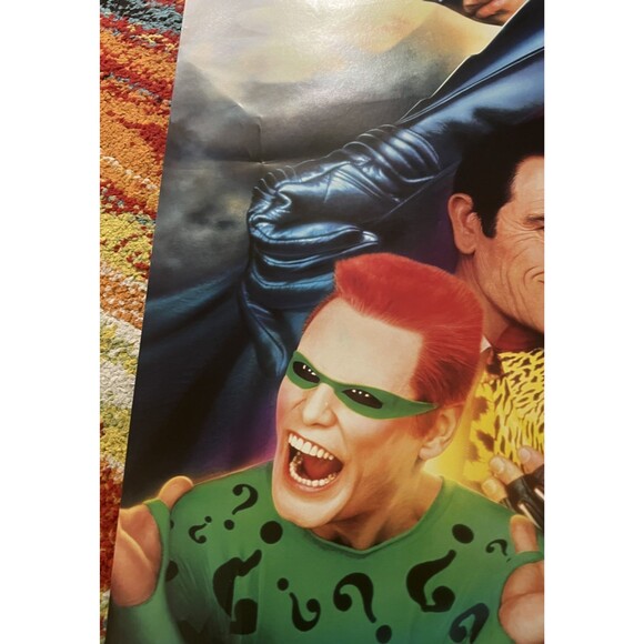 Vtg 1995 Batman Forever Original Movie Poster Art 23 x 35 DC Comics Val Kilmer - Picture 3 of 16